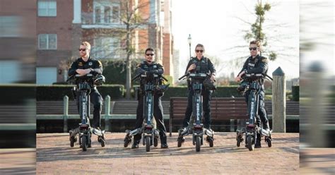 Check out the Trikke Positron 45 mph standing police  .